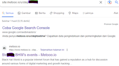 cara indeks metooo.io digoogle