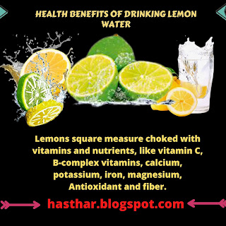 Health Benefits of Drinking Lemon Water