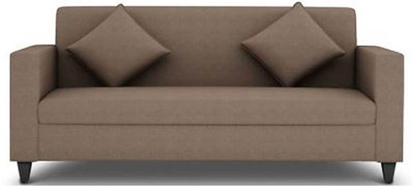 3 Seater Sofa Set in Grey Upholstery with Cushions