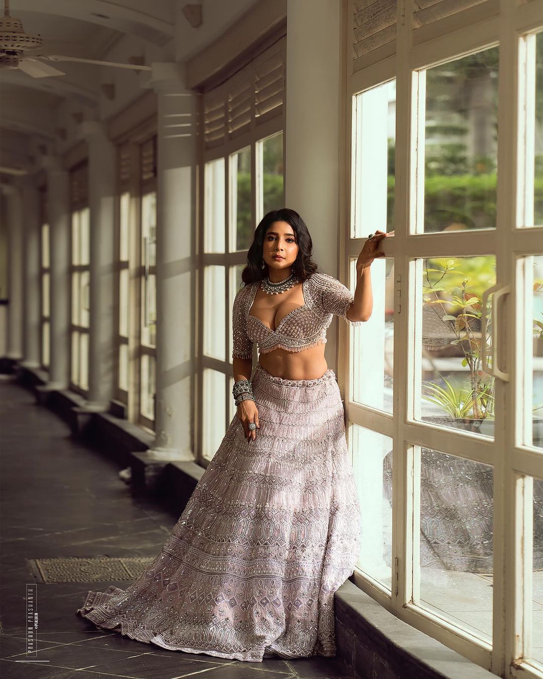 Sakshi Agarwal's Lehenga Extravaganza: A Dazzling Debut into 2024 Fashion (View Pics)