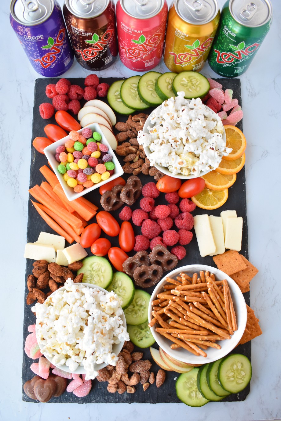 Healthier Movie Night Snack Board