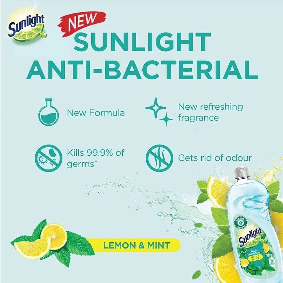 Sunlight Lemon & Mint (Anti-Bacterial)