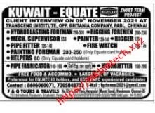 kuwait-equate job vacancy details