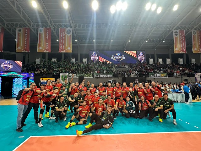 *Tim Voli Putra Putri Polda Jatim Raih Tiket Babak Final di Kapolri Cup 2024* 