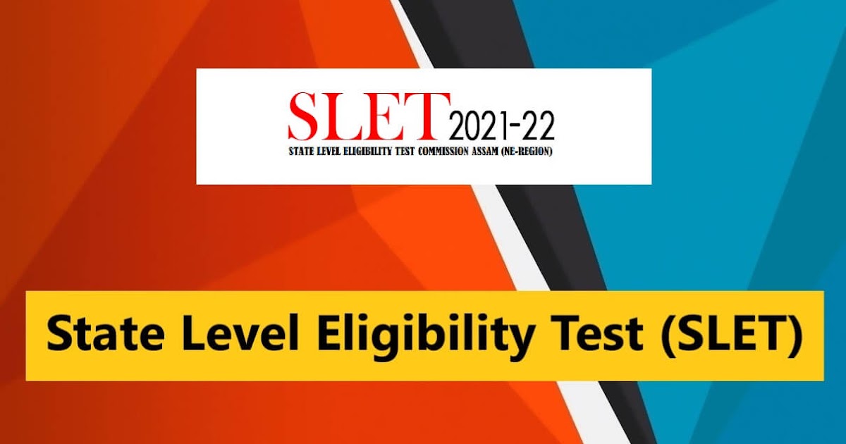 State Level Eligibility Test (SLET) 2023 – Submit Online Application