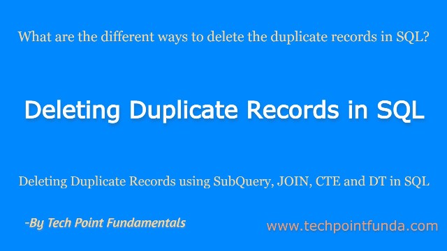 deleting-duplicate-records-in-sql