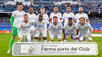 REAL MADRID C. F. Temporada 2021-22. Courtois, Alaba, Militao, Casemiro, Benzema. Lucas Vázquez, Mendy, Eden Hazard, Vinicius, Modric. Los jugadores del Real Madrid llevan todos una camiseta con el 11 a la espalda como homenaje al fallecido Paco Gento. REAL MADRID C. F. 2 ELCHE C. F 2 Domingo 23/01/2022, 16:15 horas. Campeonato de Liga de 1ª División, jornada 22. Madrid, estadio Santiago Bernabéu: 39.796 espectadores. GOLES: 0-1: 42’, Lucas Boyé. 0-2: 76’, Pere Milla. 1-2: 82’, Modric, de penalti. 2-2: 90+2’, Éder Militão.