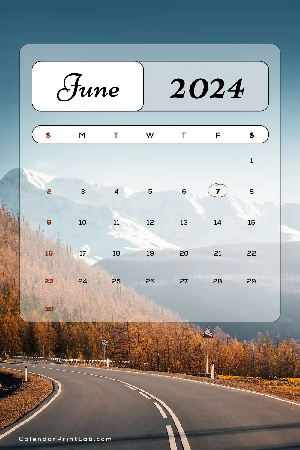 Free iPhone June 2024 Calendar Wallpaper