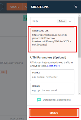 Cara Membuat Link WhatsApp (WA) di Bitly dengan Mudah