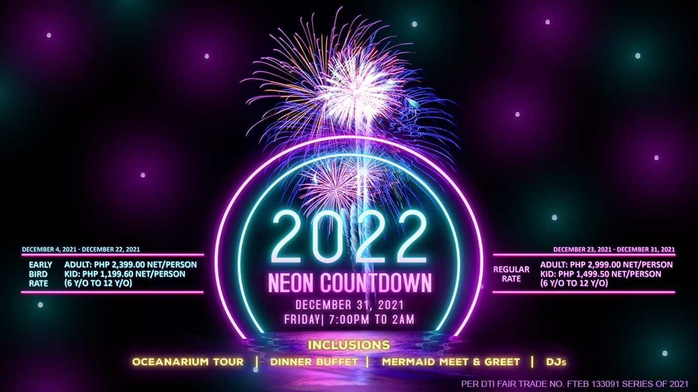 Manila Ocean Park 2022 Neon Countdown
