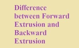 Difference between Forward Extrusion and Backward Extrusion