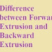Difference between Forward Extrusion and Backward Extrusion 
