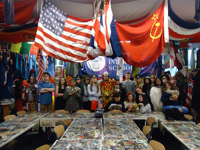 Heath's History classroom at Bavarian Internation al School (BIS)