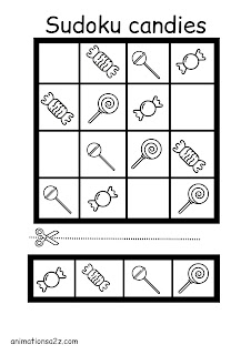 sudoku for kids to print and color