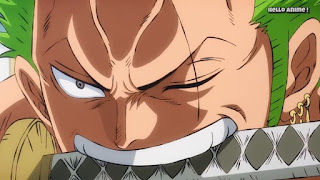 ワンピースアニメ 893話 ワノ国編 | ONE PIECE ロロノア・ゾロ ゾロ十郎 Roronoa Zoro