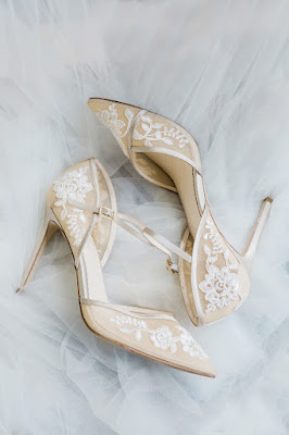 ivory lace bridal heels