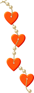Abecedario Blanco y Gris con Corazones Naranja.