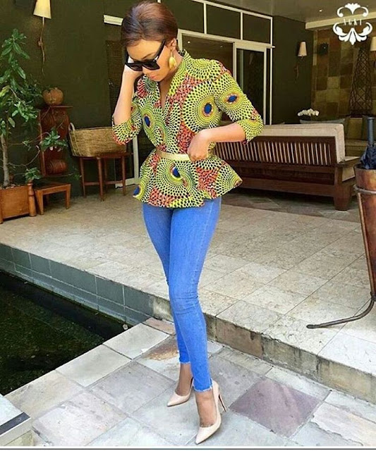 Ankara Top Styles for Jean Trousers