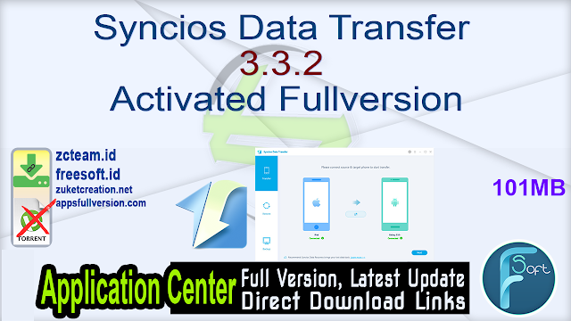 Syncios Data Transfer 3.3.2 Activated Fullversion