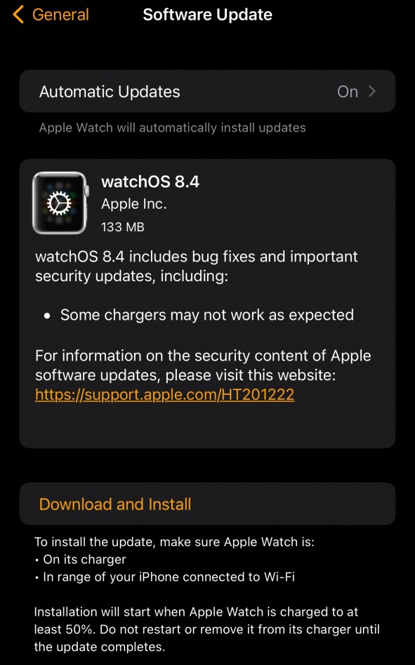 watchOS 8.4 Features