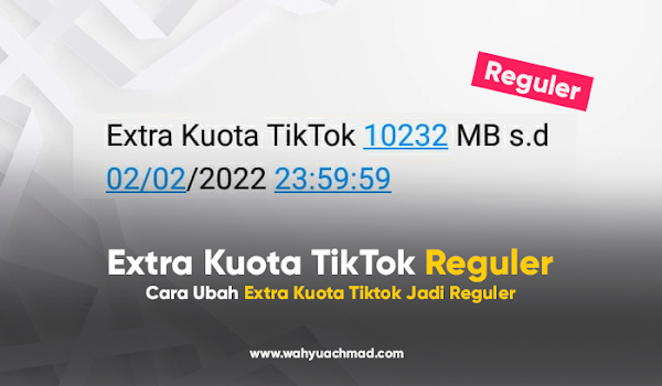 Cara Ubah Extra Kuota TikTok Tri 10 GB jadi Reguler 24 Jam