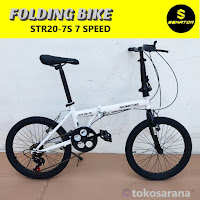 sepeda lipat senator 7 speed folding bike
