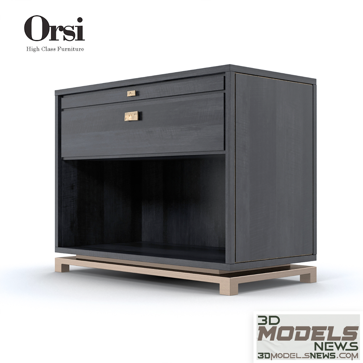 Orsi bronze bedside table xi model 1
