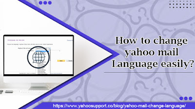 yahoo mail change language