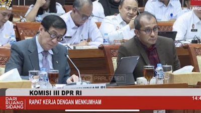 Benny K Harman Usir Wamenkumham dari Rapat DPR karena Berstatus Tersangka