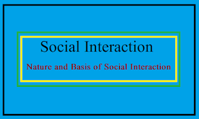 Social interactions are fundamental feature of social life. Social relationships are the foundation of social interaction or social mechanisms...