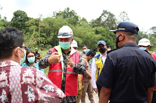Wabup Bengkayang bersama Deputi Perbatasan RI Tinjau Proses Pembangunan PLBN Jagoi Babang