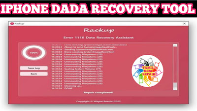 iPhone Rackup - Error 1110 Data Recovery Assistant Tool