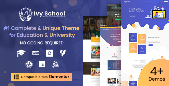 IVY SCHOOL V1.3.9 – EDUCATION, UNIVERSITY & SCHOOL THEME