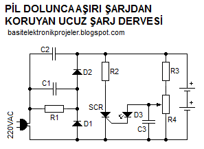 Trafosuz adaptörlü pil şarj