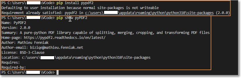 [Solved][Python] Import "PyPDF2" could not be resolved Pylance (reportMissingImports)