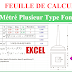 " Feuille de Calcul Métré de Plusieurs Types De Fondations "