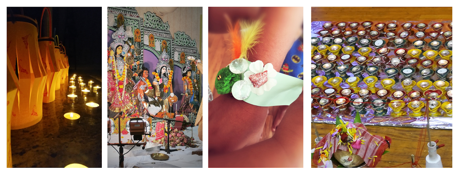 A collage of Hindu festivals