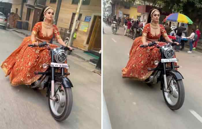 New Delhi, News, National, Social Media, Marriage, Bride, Bullet, Video, Viral Video: Bride Drives Bullet Before Wedding, Her Swag Impresses The Internet.