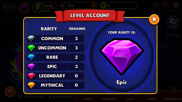 account rarity