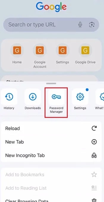 العثور على كلمة مرور Gmail