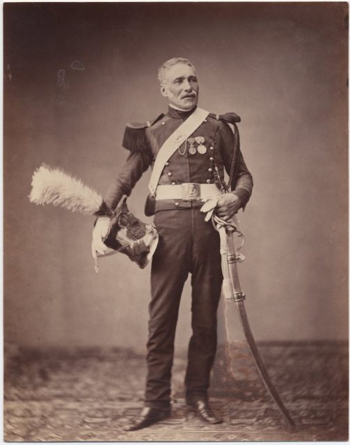 Месье Дрез из 2-го легкого гвардейца-копейщика ок. 1813-14. Автор фотографии: Библиотека Университета Брауна