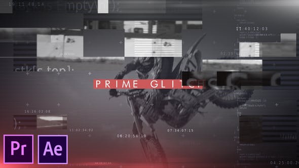 Download Prime Glitch Intro | Premiere Pro Template