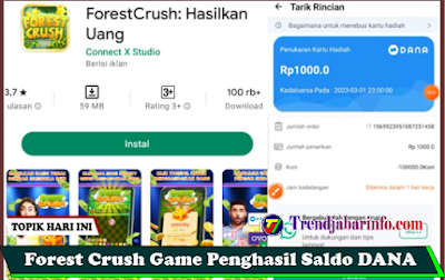 Forest Crush Apk, Main Game Dapat Saldo Dana Gratis 2022 Langsung Cair