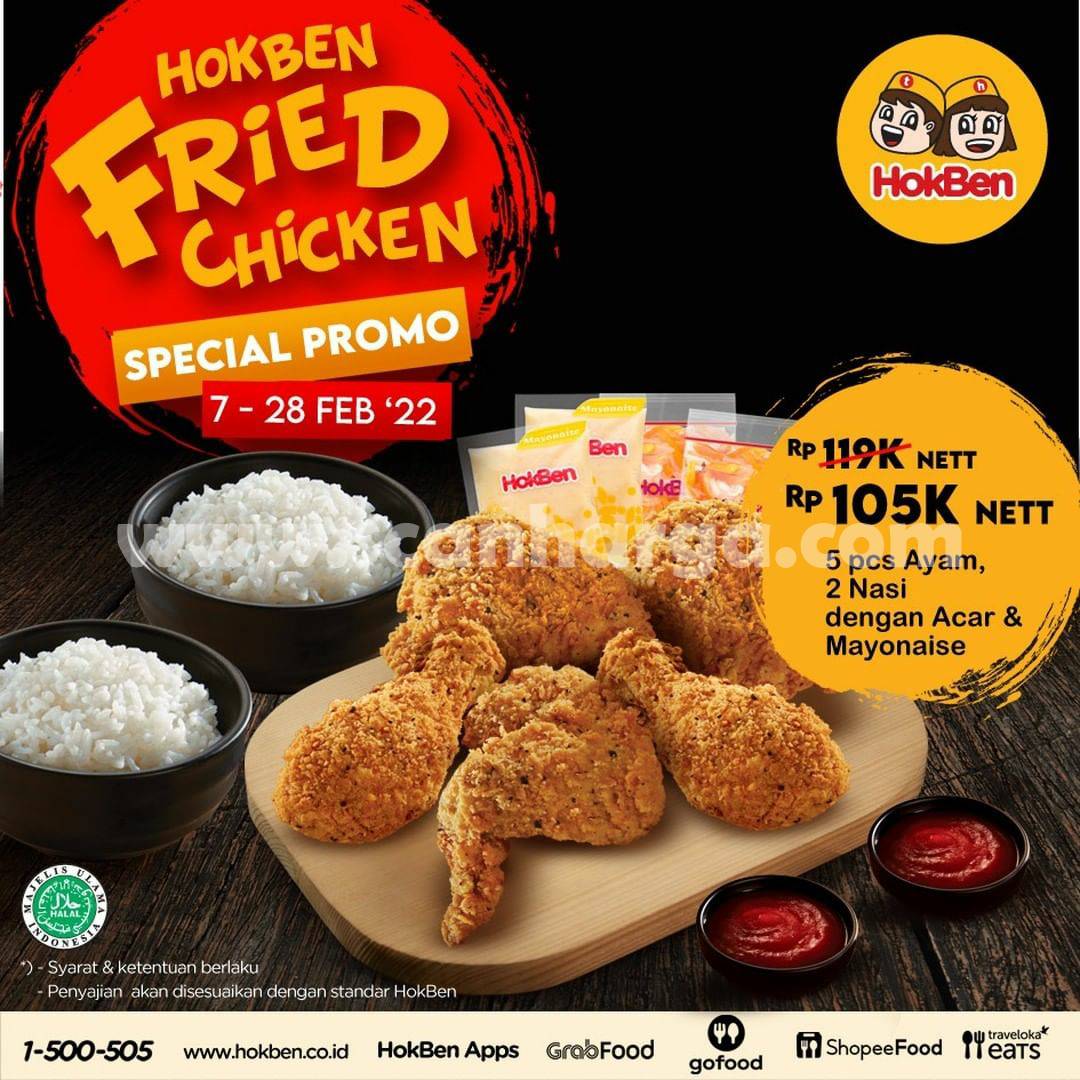 Promo HokBen Fried Chicken 7 - 28 Februari 2022