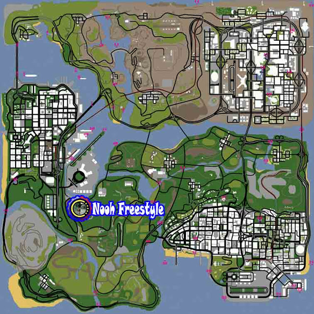 الأماكن المخفية لعبة GTA SA