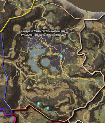 Edengrove named npcs locations map