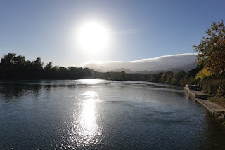 Photo of the river Ebro at sunset
