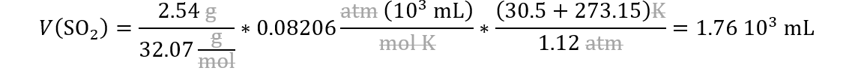 Determine el volumen de SO2 producido a 30.5 °C y 1.12 atm a partir de 2.54 g de S, Determinar el volumen de SO2 producido a 30.5 °C y 1.12 atm a partir de 2.54 g de S, Calcule el volumen de SO2 producido a 30.5 °C y 1.12 atm a partir de 2.54 g de S, Calcular el volumen de SO2 producido a 30.5 °C y 1.12 atm a partir de 2.54 g de S, Halle el volumen de SO2 producido a 30.5 °C y 1.12 atm a partir de 2.54 g de S, Hallar el volumen de SO2 producido a 30.5 °C y 1.12 atm a partir de 2.54 g de S,