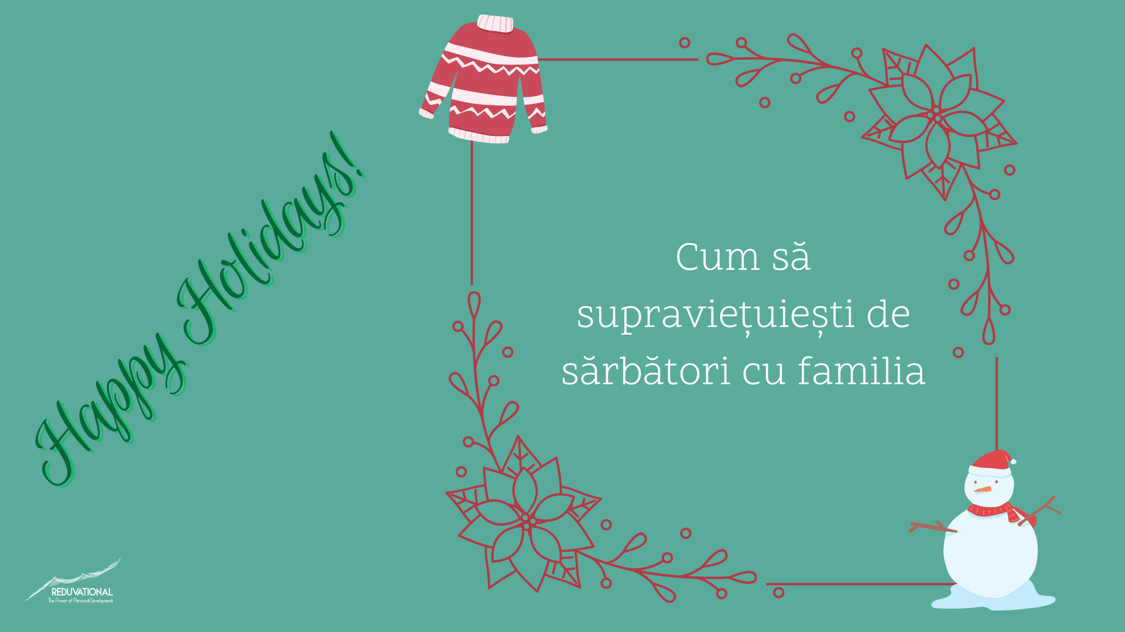 De sarbatori stai cu familia si nu stii ce sa faci, ca sa nu ai o cadere nervoasa? Sau doar cauti metode amuzante prin care poti sa scazi nivelul de stres si anxietate in perioada asta? Atunci acest articol este doar pentru tine!