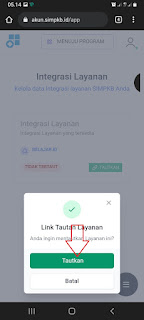 tautkan layanan